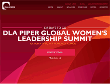 Tablet Screenshot of dlapiperwomenssummit.com
